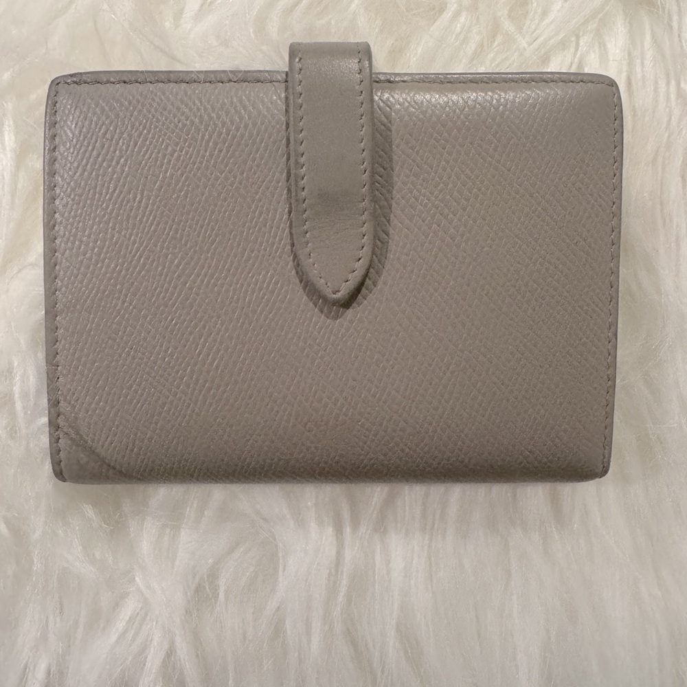 CELINE STRAP WALLET IN GRAINED CALFSKIN
